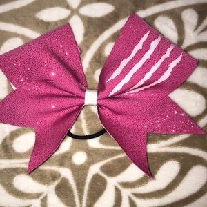 Cheer athletics pink practice bow